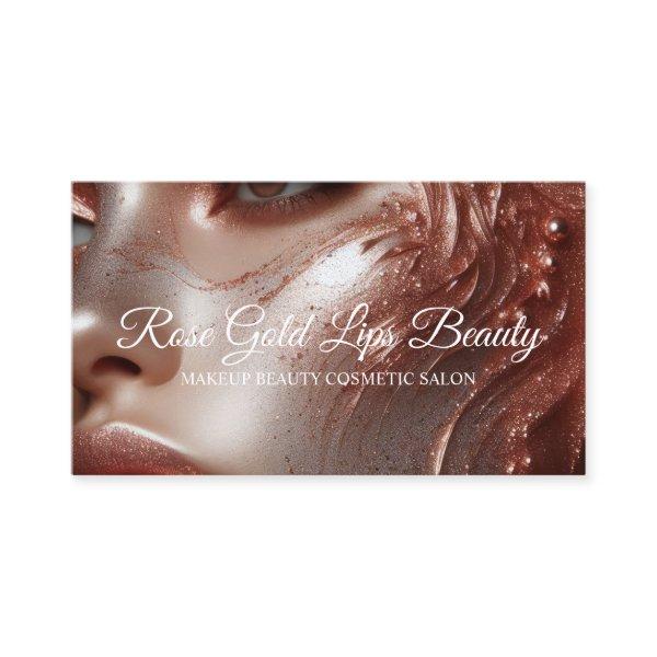 Rose Gold Elf Beautiful Woman Lips