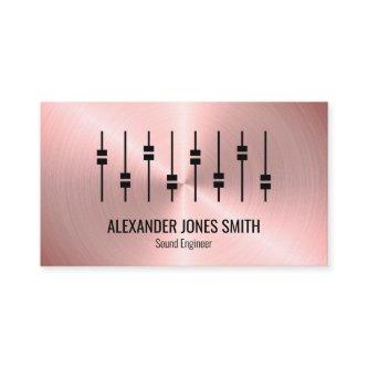 Rose Gold Faux Audio Engineer