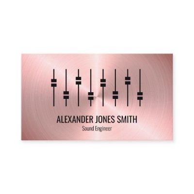 Rose Gold Faux Audio Engineer