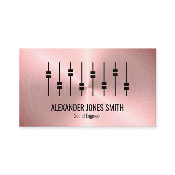 Rose Gold Faux Audio Engineer