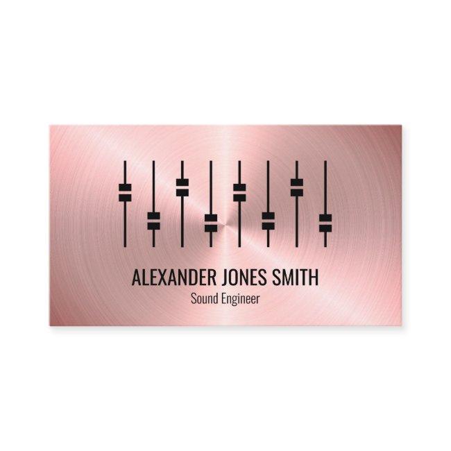 Rose Gold Faux Audio Engineer