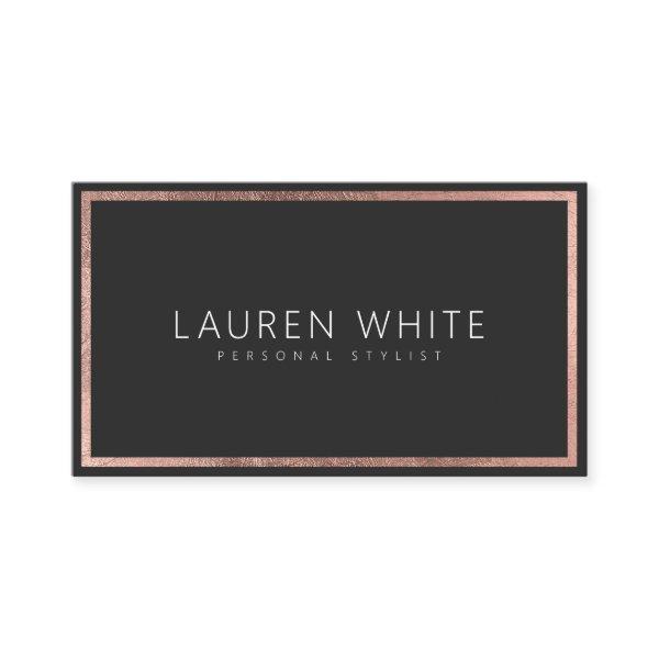 Rose gold foil frame elegant trendy minimal modern