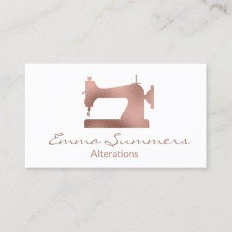 Rose Gold Foil Sewing Machine Alterations
