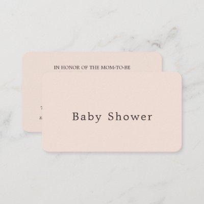 Rose Gold Foil Stripe, Pink Baby Shower Ticket