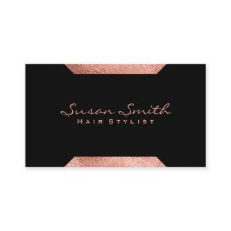 Rose Gold Geometric Accents