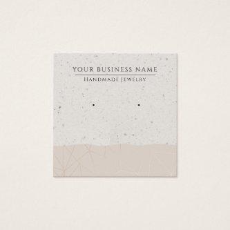 Rose Gold Geometric Modern Earring Display Cards