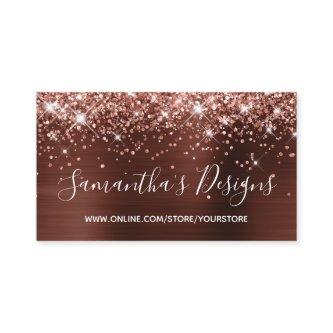 Rose Gold Glitter Brown Foil Online Store