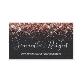 Rose Gold Glitter Online Store Premium Black