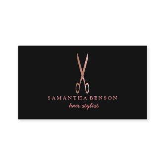 Rose Gold Glitter Scissor Beauty Salon