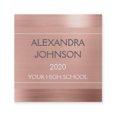 Rose Gold - Graduation Student Contact Card