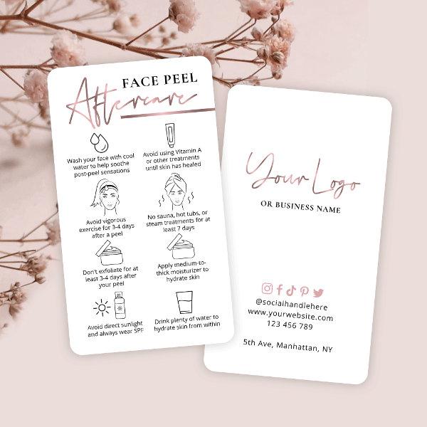 Rose Gold Logo Chemical Face Peel Aftercare