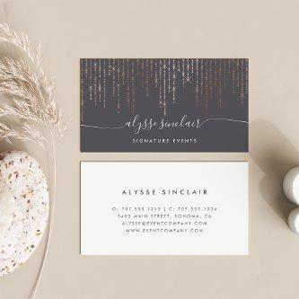 Rose Gold Marquee Signature Calligraphy Script