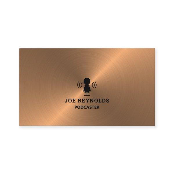 Rose Gold Metal Effect, Podcaster, Podcast