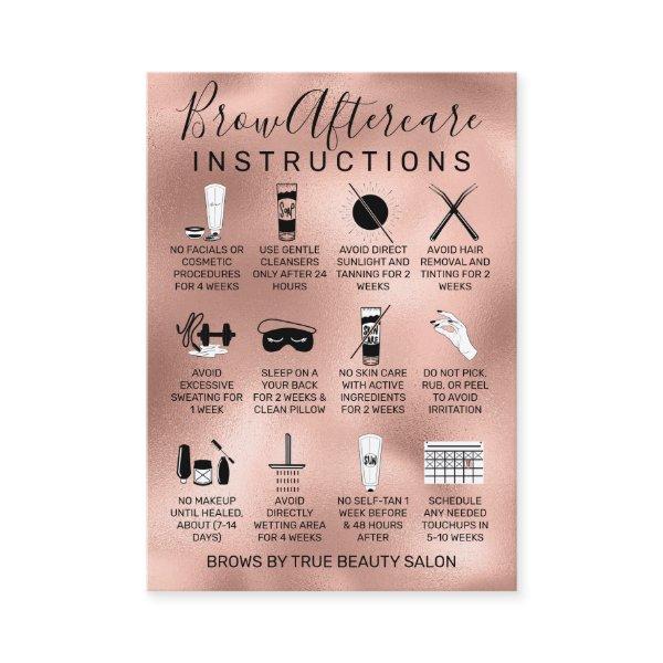 Rose Gold Metallic Brows Aftercare Icon