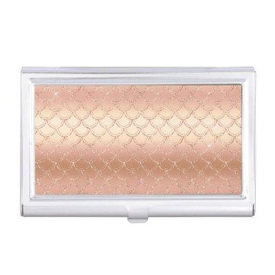 Rose Gold Metallic Glitter Mermaid Pattern Bling   Case