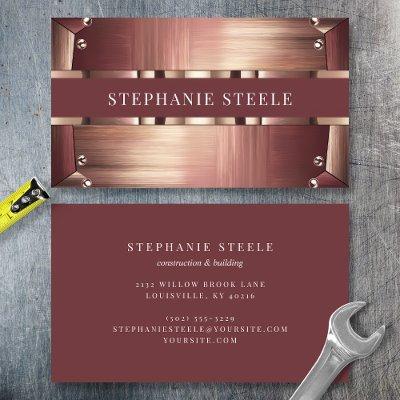 Rose Gold Metallic Industrial