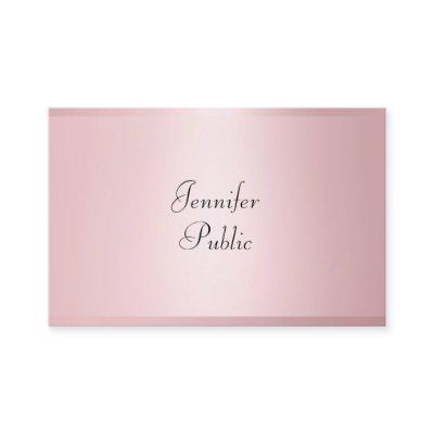Rose Gold Modern Calligraphy Professional Elegant