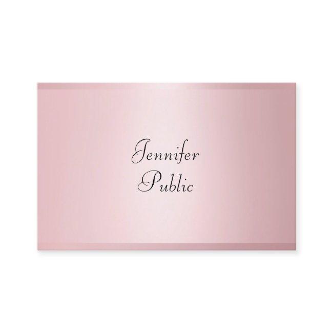 Rose Gold Modern Calligraphy Professional Elegant