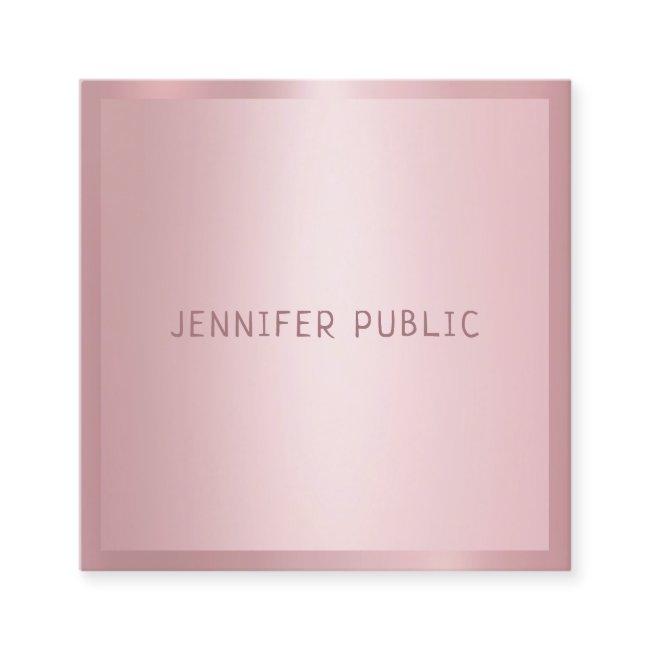 Rose Gold Modern Professional Template Elegant Square