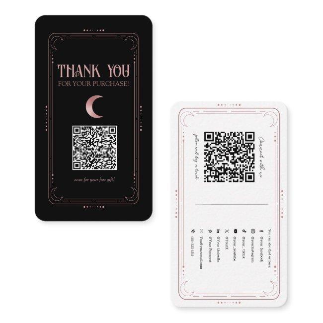 Rose Gold Mystical Magic Occult Social Media QR