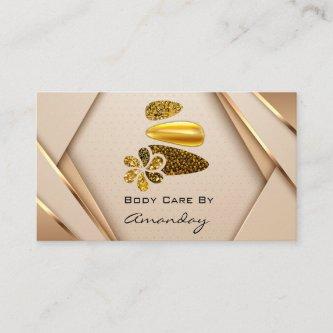 Rose Gold Nail Artist SPA Logo Wellness Body Care