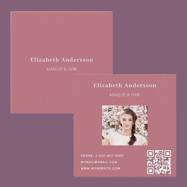 Rose gold profile photo qr code Facebook Square