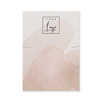 Rose Gold Shiny Stokes Necklace Band Logo Display