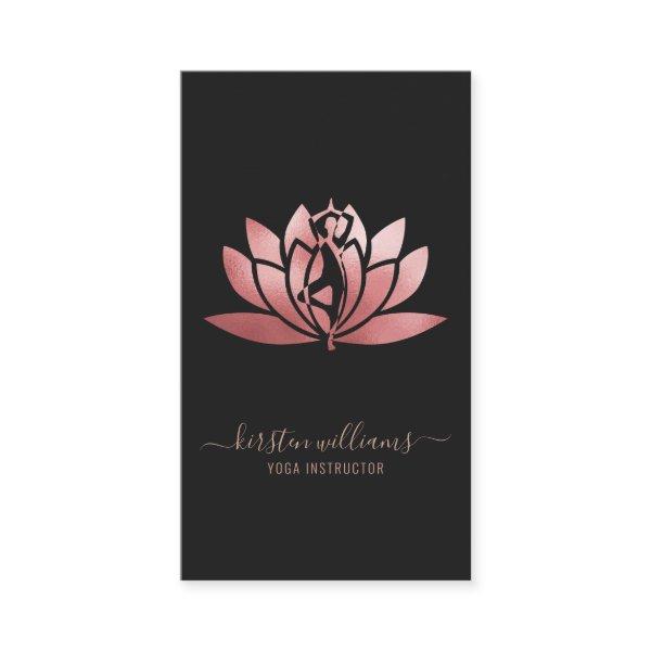 Rose Gold Signature Lotus Flower Yoga Pose