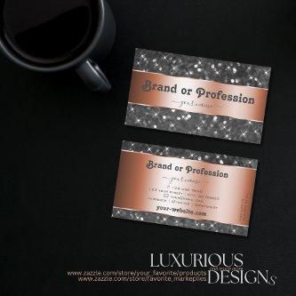 Rose Gold Silver Glitter Sparkle Stars Elegance