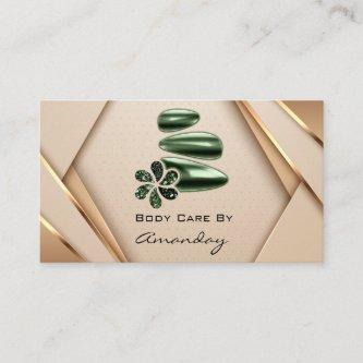 Rose Gold SPA Logo Wellness Body Care Beauty Studi