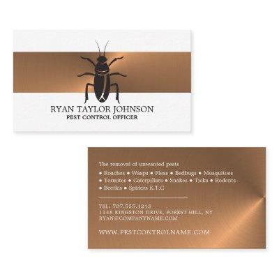 Rose Gold Strip - Black Cockroach - Pest Control