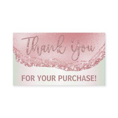 Rose Gold Thank You Purchase Insert