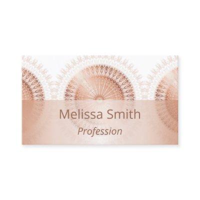 Rose Gold Trifold Mandala