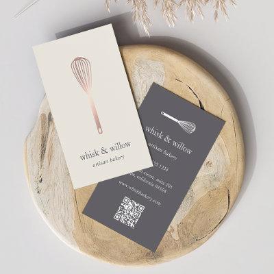 Rose Gold Whisk | Bakery | Chef | Caterer QR Code