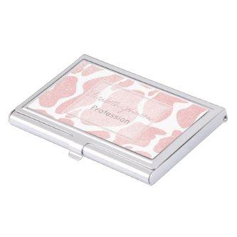 Rose Gold white Large Cow Spots Animal Pattern  Case