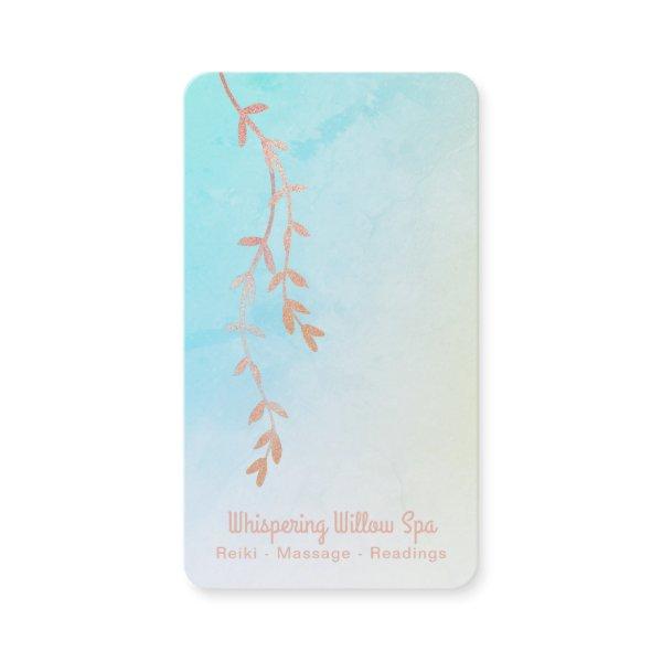 *~* Rose Gold Willow Tree Branch Pastel Ombre