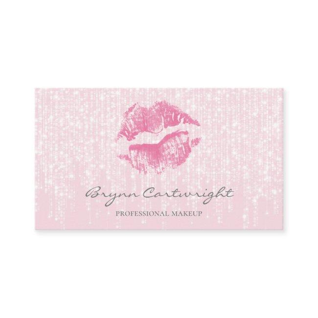 Rose Kiss Lips with Subtle Twinkle Lights Makeup