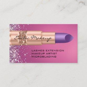 Rose Makeup Glitter Lipstick Logo QR Code Spark