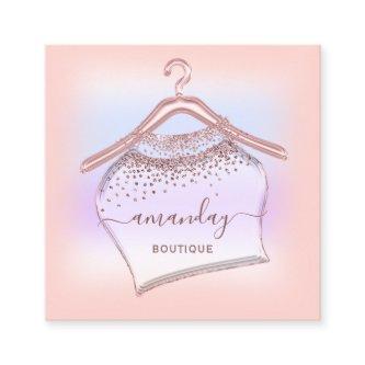 Rose Pastels Cloth Hanger Fashion Boutique Shop Square