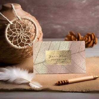 Rose Pearly Sepia Gold Foil Botanical Delicate