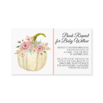 Rose Peony Blush Pink Floral Pumpkin Book Request