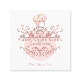 Rose Pink Frame Bakery Baker's Logo