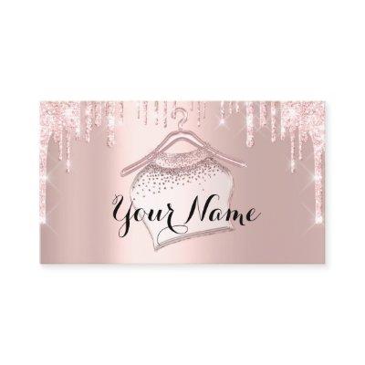 Rose Pink Glitter Cloth Closet Hanger Boutique QR