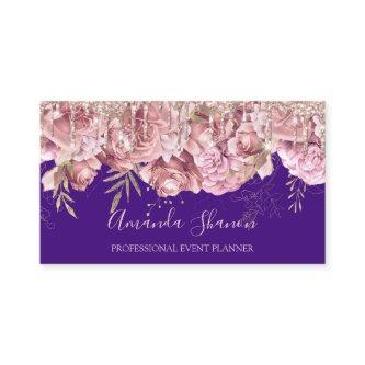 Rose Purple Roses Flower Logo Event Planner QRCODE