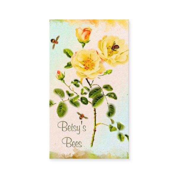 Rose Stems and Honey Bees
