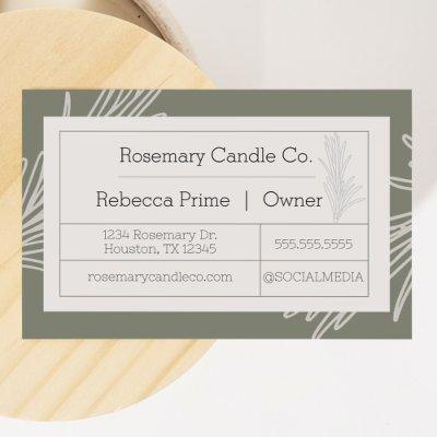 Rosemary Apothecary Label Style