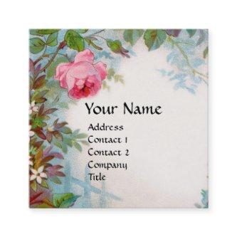 ROSES & JASMINES FLORAL YELLOW GEM MONOGRAM  SQUARE
