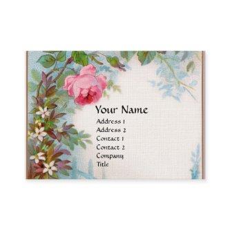 ROSES & JASMINES MONOGRAM GEM green linen