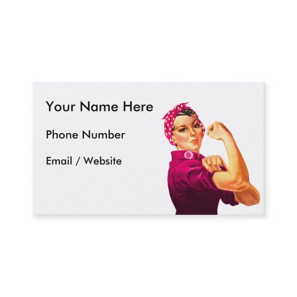 Rosie The Riveter - Cancer Pink