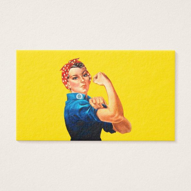Rosie The Riveter Retro Design Style